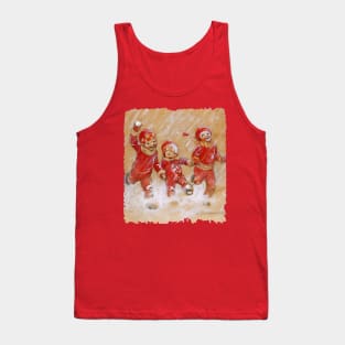 Children playing in the snow Tank Top